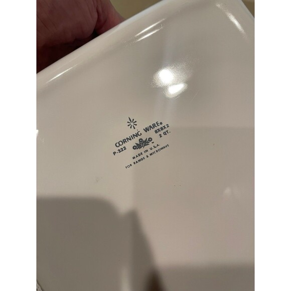 Blue cornflower corningware p-322 brownie pan - Picture 5 of 7